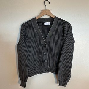 Old Navy Button Up Sweater. Dark Grey. Small.